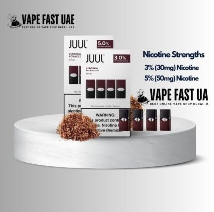 Juul Virginia Tobacco Pods 3% and 5% in Dubai buy juul pods online best vape shop dubai uae