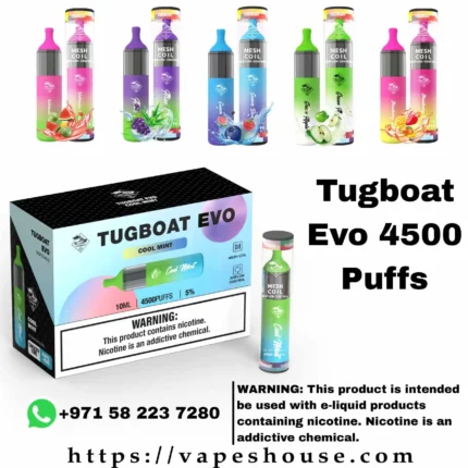 Tugboat evo 4500 puffs in dubai