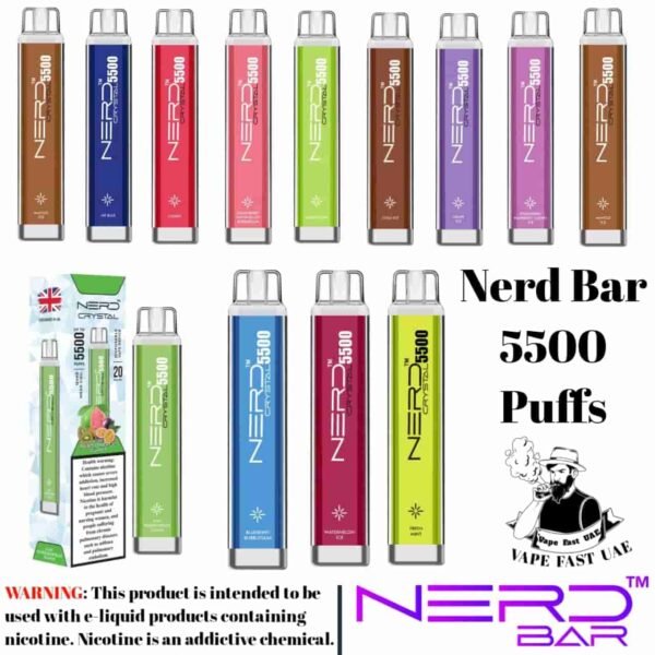 nerd crystal 5500 puffs