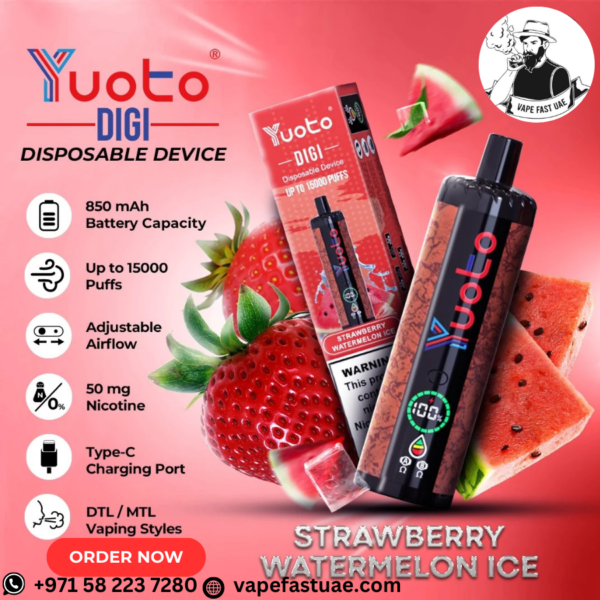 Best Yuoto DIGI 15000 Puffs Disposable Vape in Dubai-UAE