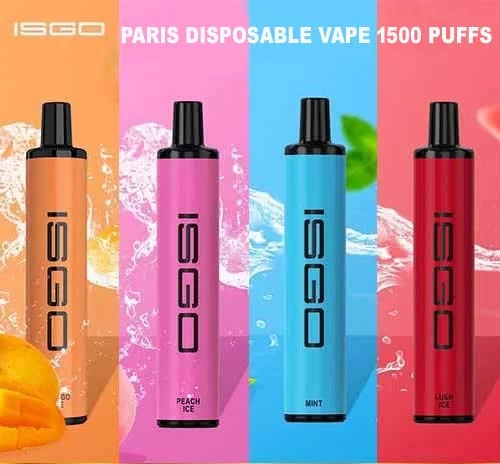 ISGO Paris 1500 Puffs Disposable Vape – Compact & Flavorful Vaping in UAE