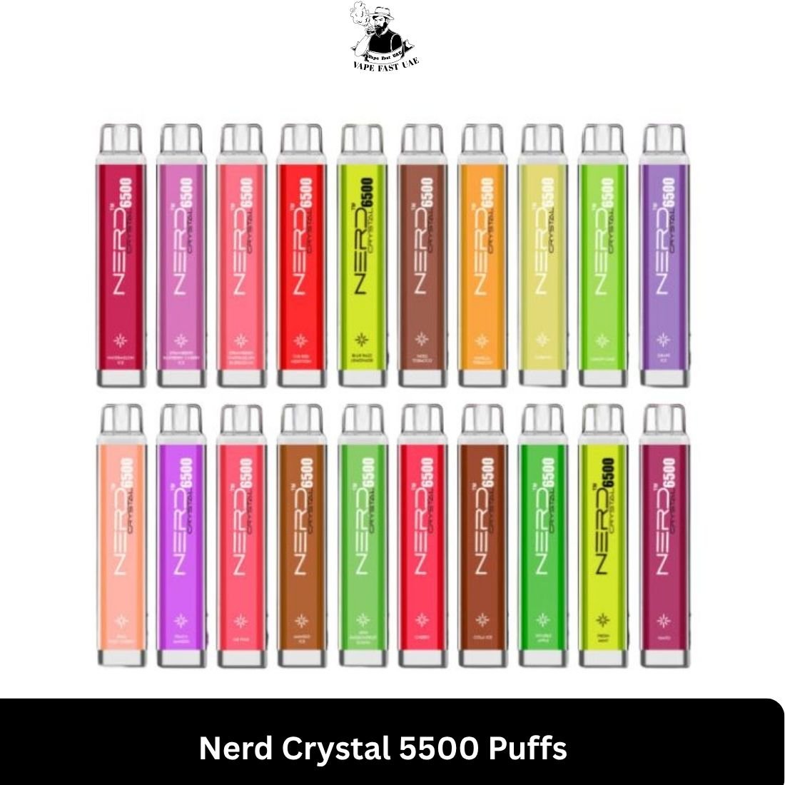 Nerd Crystal 5500 Puffs Disposable Vape UAE (1) Nerd Crystal 5500 Puffs